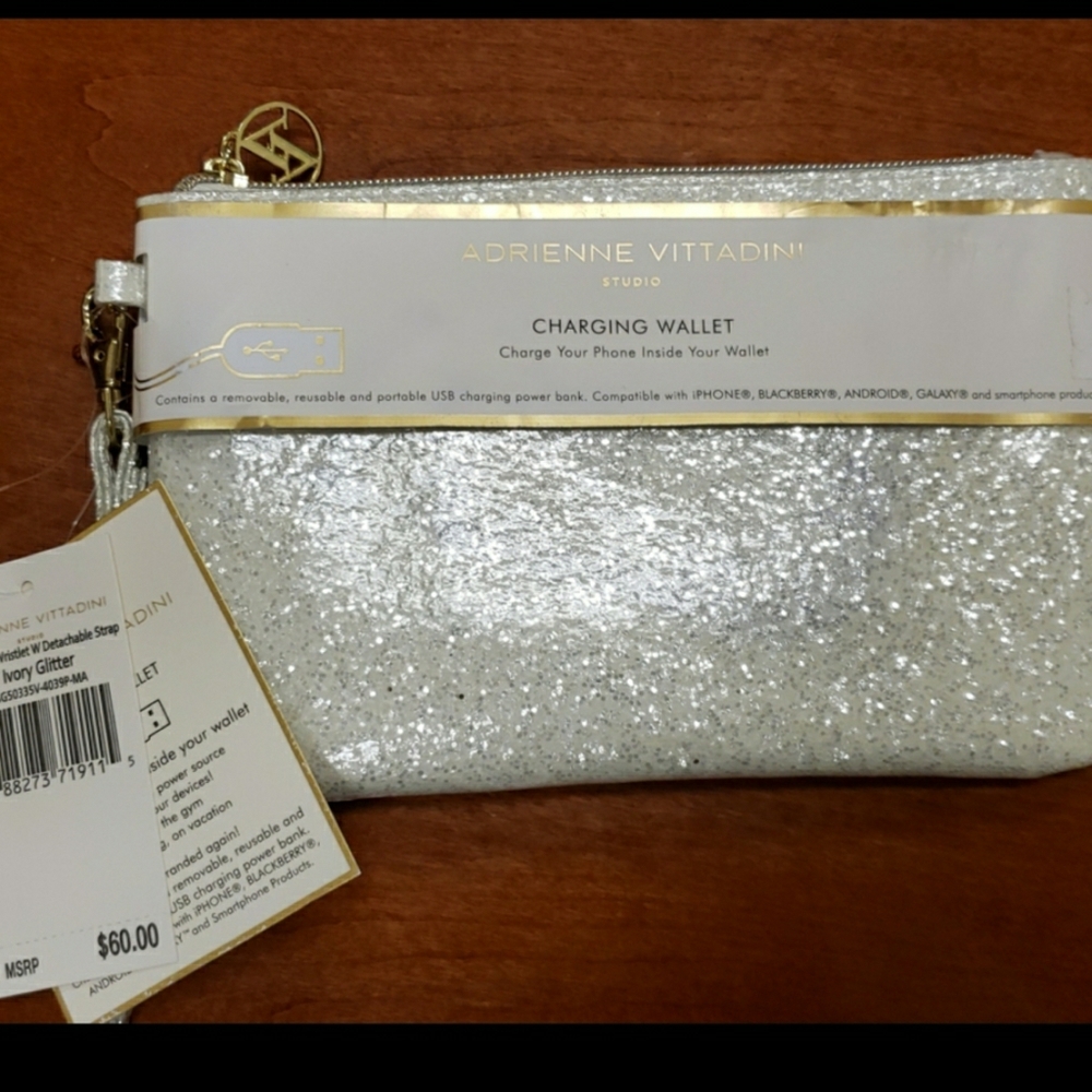 Charging Wallet - Sparkling White New